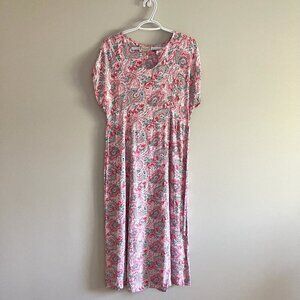 April Cornell Floral Maxi Dress Size Small